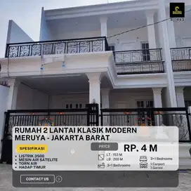 S443.Rumah Mewah Classic Modern Siap Huni Dlm komp Area Meruya Selatan