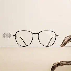 GEMBULL GLASSES - KACAMATA SEMI OVAL SIMPLE LOOK OVERSIZED - ANDHIKA 0