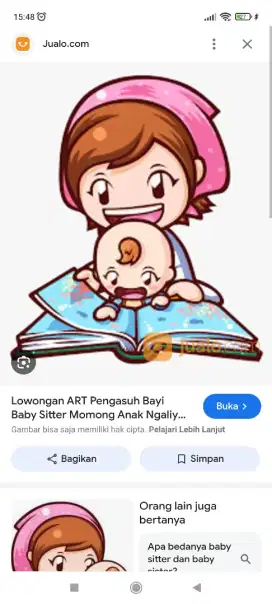 Dibutuhkan ART sekaligus momong anak