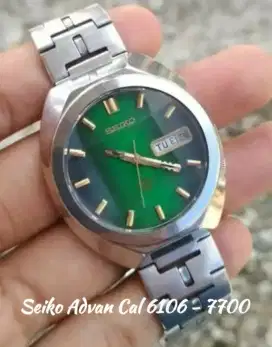 Jam koleksi vintake langkah Seiko JDM Advan Cal 6106-7700