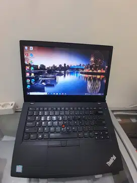 LENOVO T480,i5 gen8, ram 16GB, SSD 256GB,layar 14inch,baterai Dobel