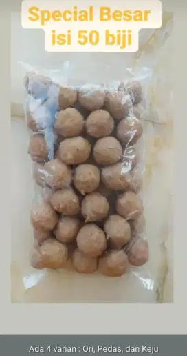 Bakso original aneka rasa/ukuran dan isi