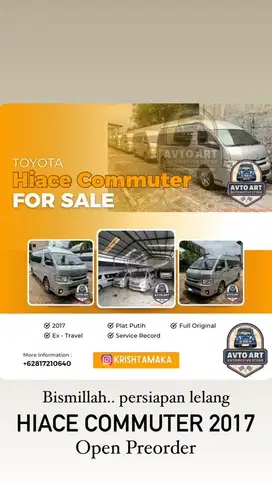 Hiace Commuter 2017 & 2018 ex travel