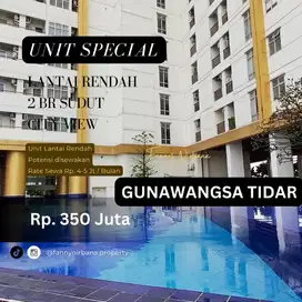 Unit Special Tipe 2BR Sudut Luas City View Gunawangsa Tidar