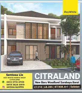 Rumah Dijual Woodland Citraland area Eastwood, Waterfront,Univ Ciputra