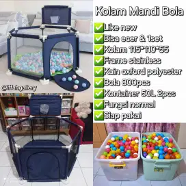 Kolam Mandi Bola Bisa Ecer dan 1 set Mudah Dicuci