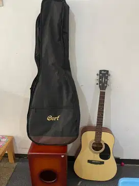 gitar cort AD810E OP ori 100 % dan cajon TIBURON