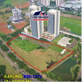 Tanah komersial strategis di BSD luas 20.700 m2 dijual