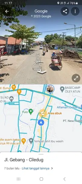 Tanah Murah dekat pasar Ciledug Cirebon