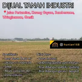 Tanah Industri Gudang Pabrik Raya Pertamina Wringinanom Legundi Gresik