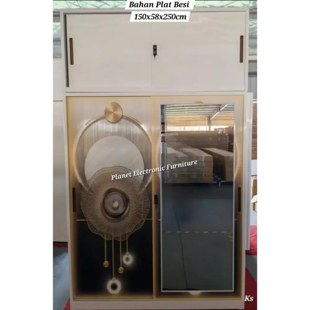 Lemari Besi Lemari anti rayap Lemari pakaian plat besi  promo murah