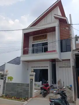 Rumah 2 lantai bebas banjir di depok , bisa 5x bayar