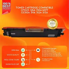 Toner cartridge Compatible for HP CE310A/311A/312A/313A: U Berkualitas