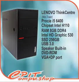 OBRAL CPU PC LENOVO THINKCENTRE CORE I5 6400 RAM 8 GB SSD 256 GB SUPER