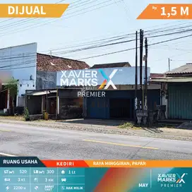 Dijual Ruang Usaha Poros Jalan Minggiran Papar Kediri