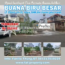 Dijual kavling di Buana Biru Besar ,Tmn Permata Buana,JakBar luas 250