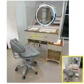 Meja Rias Import 76 + Kursi Murah