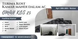 KOST KAMAR MANDI DALAM AC HANYA 100 METER DARI PAKUWON MALL & PTC