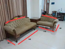 SET SOFA & MEJA JATI RUANG TAMU