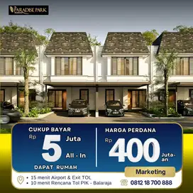 Cukup Booking 5 Juta langsung Punya Rumah di Tangerang