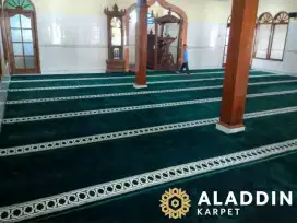 Karpet Masjid Lokal Benang Turki Pilihan Jama'ah, serat lembut, elegan