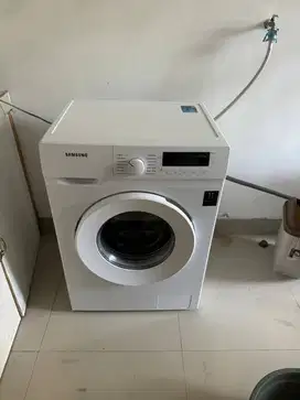 Front Load Washing Machine (8 kg.) WW80T3040WW/ST + Stand SAMSUNG