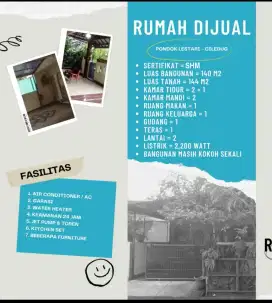 Pondok Lestari - Ciledug (Dijual Cepat!)
