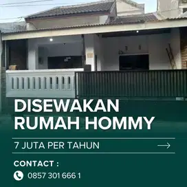 Disewakan Rumah Hommy, Lokasi Strategis, Harga Bersahabat