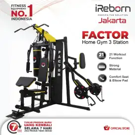 Home gym 3 sisi Facktor Alat fitnes angkat beban