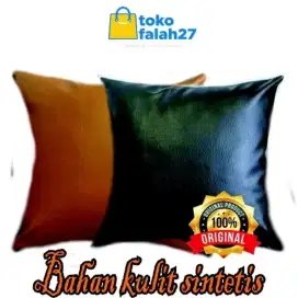 Sarung bantal sofa kulit sintetis uk 40*40