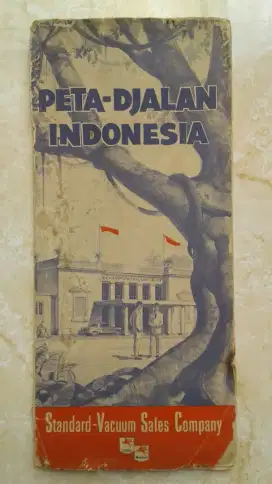 PETA DJALAN INDONESIA MOBILOIL 1958