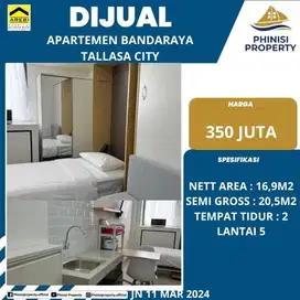 DIJUAL APARTEMEN BANDARAYYA TALLASA CITY MAKASSAR 2 TEMPAT TIDUR