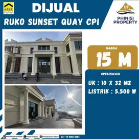 DIJUAL RUKO SUNSET QUAY CPI MAKASSAR PUSAT KOTA AREA SANGAT RAMAI