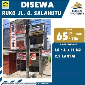 DISEWAKAN RUKO 2,5 LANTAI DI JALAN GUNUNG SALAHUTU