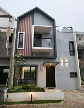 PROMO RUMAH VILLA BATU DEPAN BNS 2 LANTAI + ROOFTOP