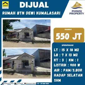 DIJUAL RUMAH MURAH DI BTN DEWI KUMALASARI DAYA