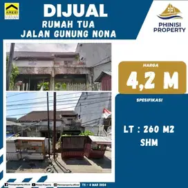 DIJUAL RUMAH TUA LUAS DI JALAN GUNUNG NONA TENGAH KOTA MAKASSAR