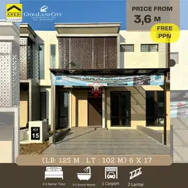 Rumah Citraland City Losari. Termurah. ukuran 6x 17