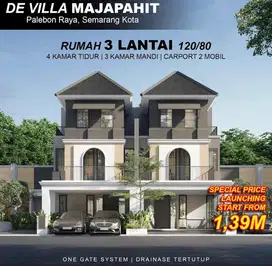 DE VILLA MAJAPAHIT RUMAH MEWAH 3 LANTAI DEKAT PUSAT KOTA HARGA MURAH