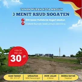 DISKON 30 JUTA LHO KIH |Tanah Murah Belakang Politeknik Negeri Madiun