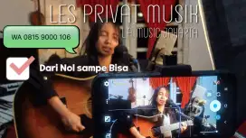 Kursus Les Privat Musik Vokal Gitar Kibord Piano Bass Drum dan Band