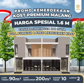 Rumah Kost Depan Kampus UMM 3 Free Furnish Akses 2 Mobil