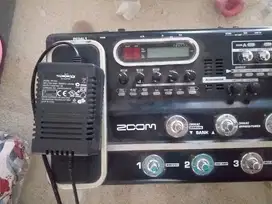 Efek gitar zoom g9.tt unit dan adaptor