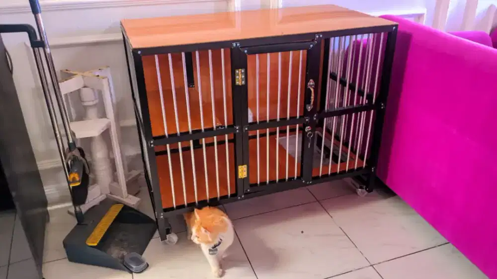 Kandang kucing alumunium