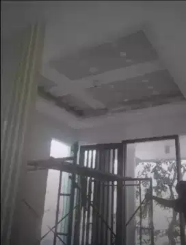 Plafon partisi PVC aluminium kanopi gypsum