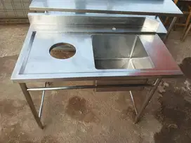 Singel Sink Lobang Sampah + Gestrap