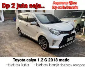 [Dp 2jt] toyota calya g 1.2 matic 2018 bisa TT