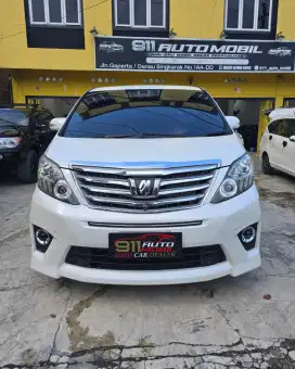 TOYOTA ALPHARD 2.4 SC CBU PREMIUM SOUND TAHUN 2012 WARNA PUTIH