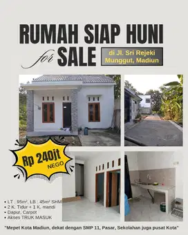 Rumah Siap Huni di Munggut Raya