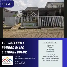 DIJUAL RUMAH DI THE GREENHILL PONDOK RAJEG CIBINONG BOGOR - VIA CESSIE